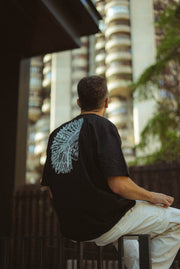 NATIVE INDIAN BLACK TEE